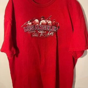 Red Los Angeles Angels Graphic T-Shirt Sz XXL